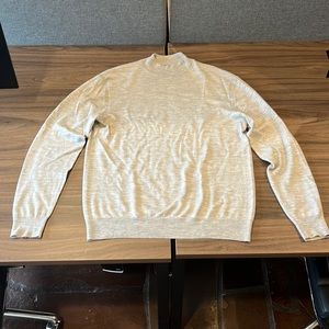 N.Peal London Light Grey Mockneck Sweater